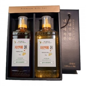 송여사네로열제리,선물용 송여사네 야생화꿀 1kg x 아카시아꿀 1kg 건강식품